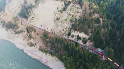 Train Passing Through Fraser Valley