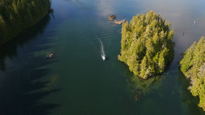 Boat in Clayoquot Sound by Tofino 2