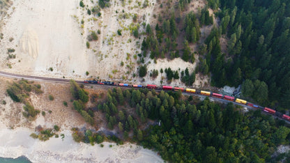 Train Passing Through Fraser Valley